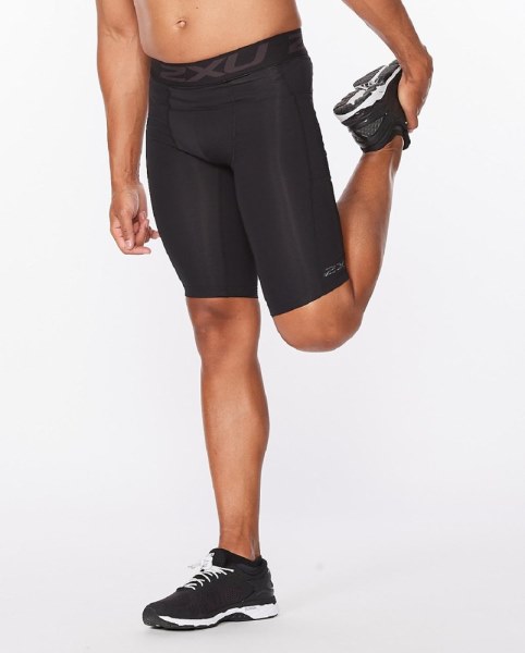 Negro Pantalones Cortos De Compresión De Movimiento Rei Co-op 2xu Hombres