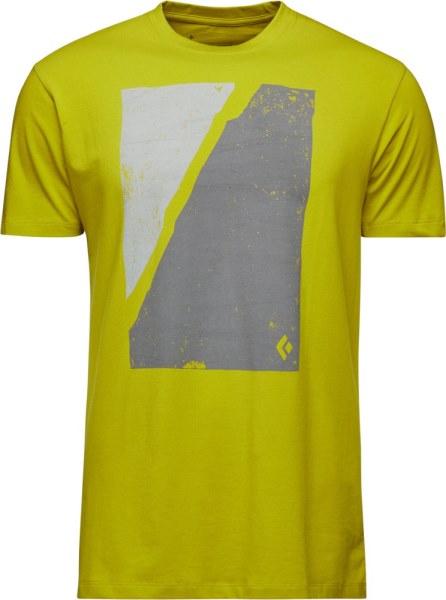 Camiseta Montaña Con Estampado De Bloques De Diamantes Negros Azufre De Rei Co-op Hombre