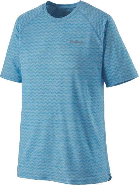 Camiseta De Running Azul Rei Co-op Patagonia Ridge Flow Hombre