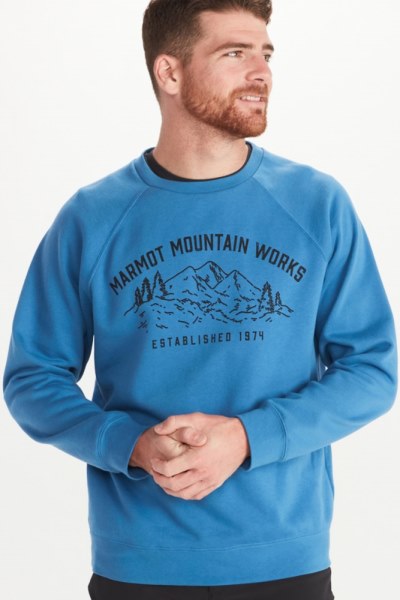 Sudadera Rei Co-op Blue Marmot Mountainworks Crew Hombre