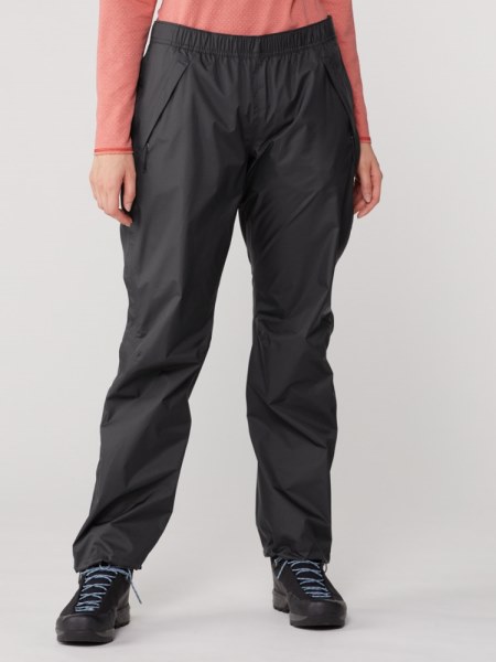 Negro Pantalones Impermeables Con Cremallera Completa Rei Co-op Rainier Mujer