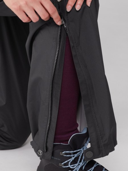 Negro Pantalones Impermeables Con Cremallera Completa Rei Co-op Rainier Mujer