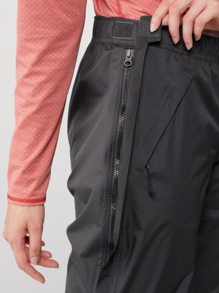 Negro Pantalones Impermeables Con Cremallera Completa Rei Co-op Rainier Mujer