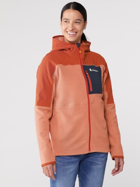 Chaqueta Polar Con Capucha Y Cremallera Completa Spice-Earthen Rei Co-op Cotopaxi Abrazo Mujer