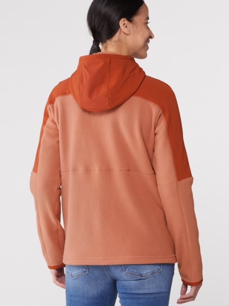 Chaqueta Polar Con Capucha Y Cremallera Completa Spice-Earthen Rei Co-op Cotopaxi Abrazo Mujer