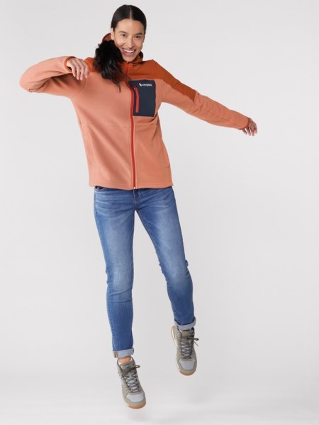 Chaqueta Polar Con Capucha Y Cremallera Completa Spice-Earthen Rei Co-op Cotopaxi Abrazo Mujer