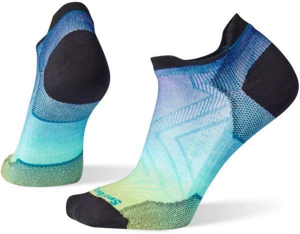 Rei Co-op Smartwool Performance Run Zero Cushion Ombre Print Calcetines Tobilleros Bajos Mujer Capri