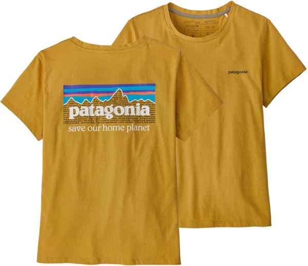 Camiseta Rei Co-op Patagonia P-6 Mission Organic Mujer Cabin Gold