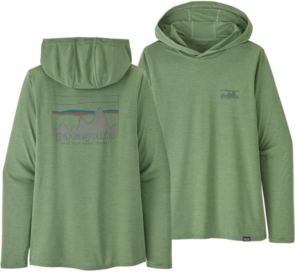 Sudadera Con Capucha Verde Patagonia Capilene Cool Daily Graphic Mujer Rei Co-op