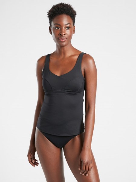 Rei Co-op Negro Athleta Bondi Sujetador Copa Tankini Traje De Baño Top Mujer