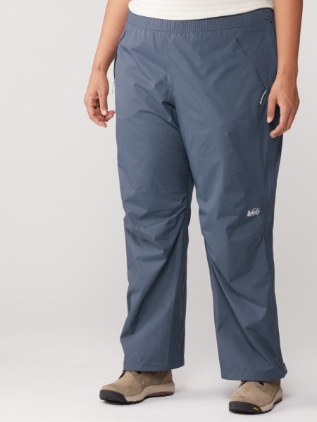Odyssey Grey Rei Co-op Rainier Pantalones Impermeables Con Cremallera Completa Mujer Tallas Grandes