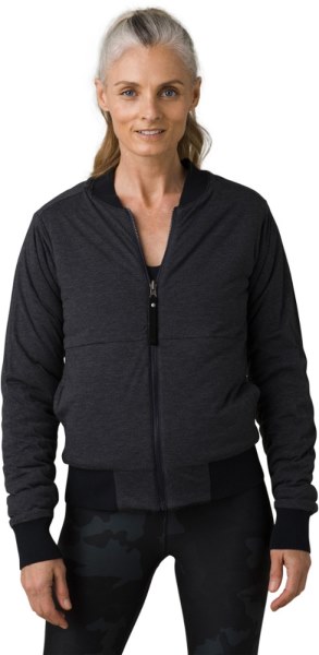 Chaqueta Bomber Prana Polar Escape Mujer Rei Co-op Negro
