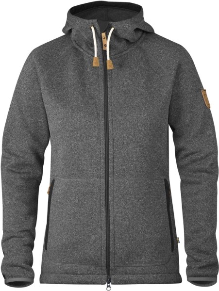 Sudadera Gris Con Capucha Rei Co-op Fjallraven Ovik Polar Mujer