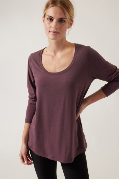Athleta Stratus Ii Top Mujeres Especiado Cabernet Rei Co-op