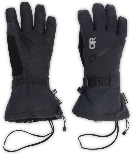 Rei Co-op Negro Outdoor Research Revolution Ii Gore-tex Guantes Mujer Tallas Grandes