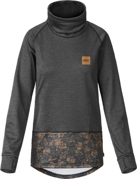 Imagen Ropa Orgánica Flor Rejilla Vellón Mujer Negro Rei Co-op