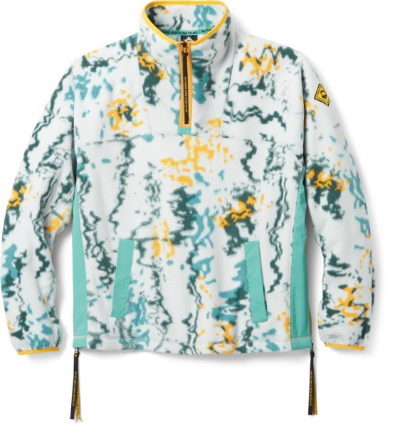 Azul Exterior Jersey De Polar Con Cremallera De Un Cuarto Co-op Afro Rei Mujer