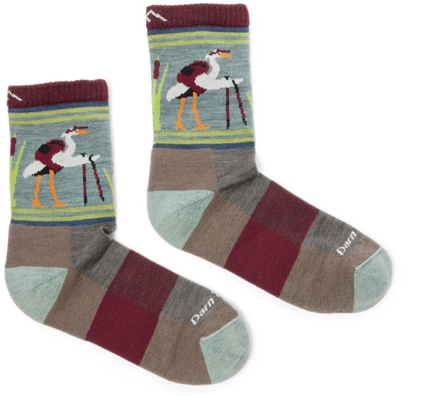 Rei Co-op Taupe Maldito Duro Critter Club Calcetines Ligeros Micro Crew Mujer