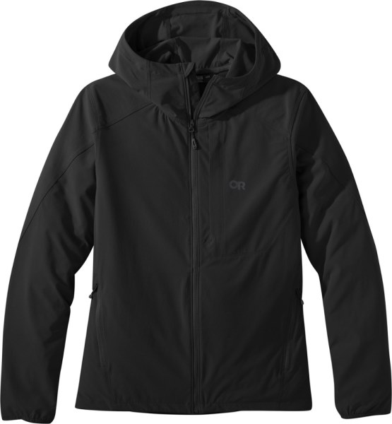 Sudadera Con Capucha Negra Outdoor Research Ferrosi De Rei Co-op Mujer