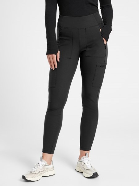 Negro Mallas Athleta Headlands Hybrid Cargo Ii Mujer Tallas Pequeñas Rei Co-op