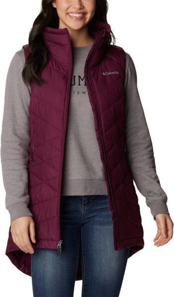 Chaleco Largo Con Aislamiento Columbia Heavenly De Rei Co-op Mujer Marionberry