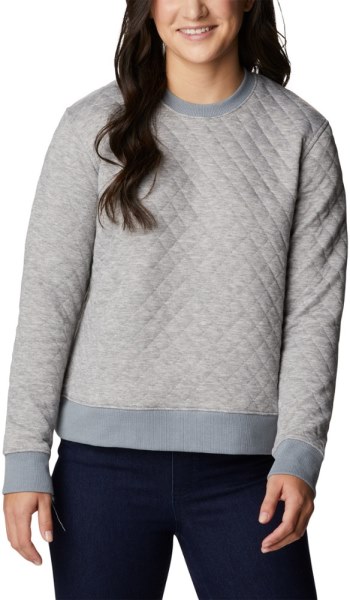Gris Sudadera Con Cuello Redondo Acolchada Columbia Lodge De Rei Co-op Mujers