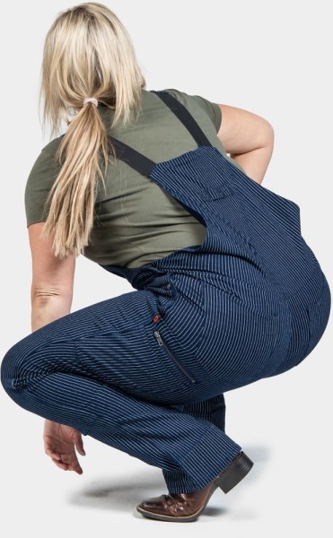 Wabash Stripe Cola De Milano Ropa De Trabajo Freshley Overol Mujer 30 Entrepierna Rei Co-op