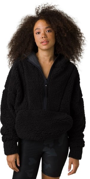 Negro Chaqueta Con Media Cremallera Rei Co-op Prana Polar Escape Mujer