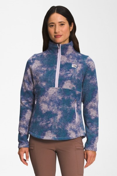 Jersey Con Cremallera De Un Cuarto De Media Luna De The North Face Mujer Lavanda Niebla Glaciar Rei Co-op