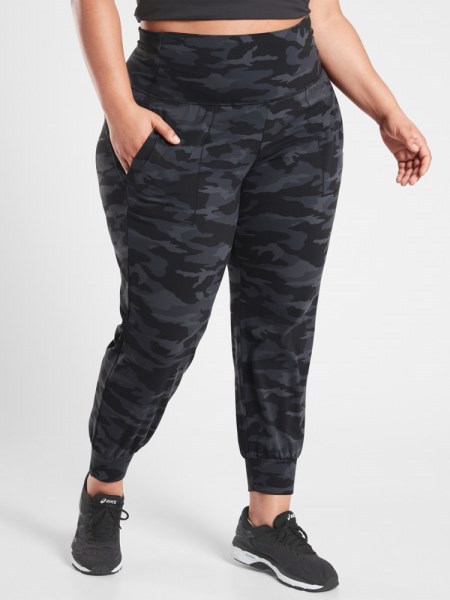Pantalones Jogger De Camuflaje Negro Athleta Salutation Mujer Tallas Grandes Rei Co-op