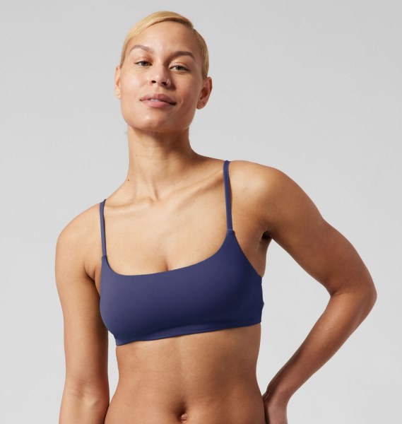 Athleta Scoop Bikini Traje De Baño Top A-c Cup Mujer Azul Rei Co-op