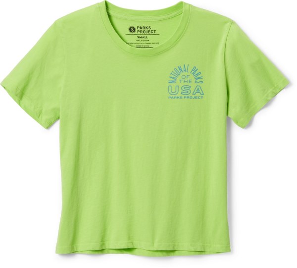 Proyecto De Parques Lista De Verificación De Parques Nacionales Camiseta Mujer Rei Co-op Verde