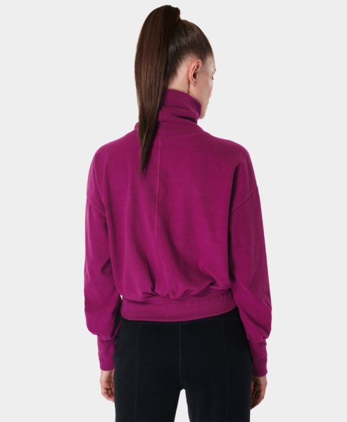 Jersey De Forro Polar Rei Co-op Sweaty Betty Melody Luxe Mujer Rosa