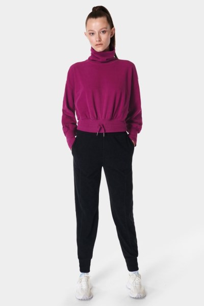 Jersey De Forro Polar Rei Co-op Sweaty Betty Melody Luxe Mujer Rosa