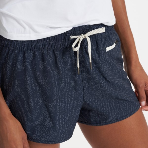 Vuori Clementine 2.0 Shorts Mujer 2.5 Entrepierna Azure Líneas Discontinuas Rei Co-op