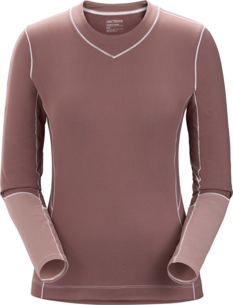 Camiseta Interior Ligera De Manga Larga Con Cuello Redondo De Arc'teryx Rho De Rei Co-op Velvet Sand Mujer