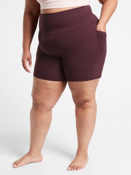 Athleta Salutation Stash Pocket Shorts Mujer 7 Entrepierna Rei Co-op Spiced Cabernet