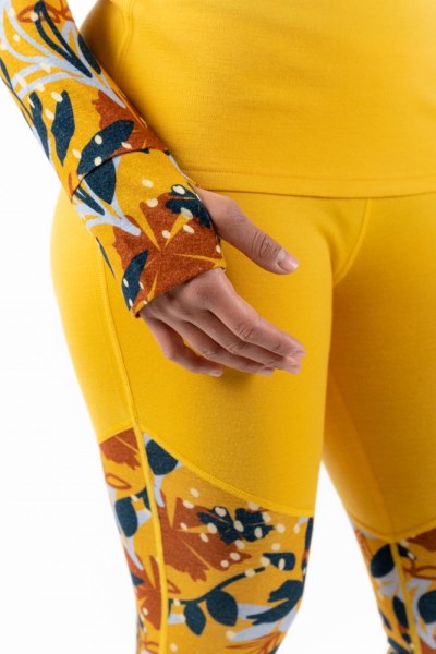 Camiseta Interior Amarilla Con Manga Raglán Evie De Centeno Salvaje Mujer Rei Co-op