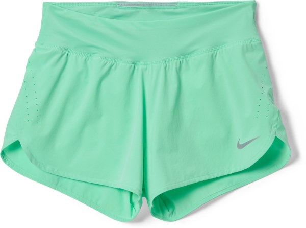 Rei Co-op Nike Eclipse Shorts Mujer 3 Entrepierna Verde
