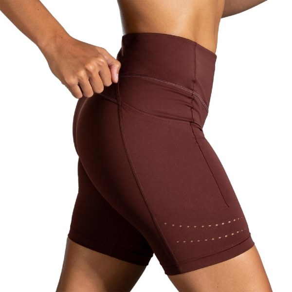 Mallas Cortas Run Raisin Brooks Method 8 Mujer Rei Co-op