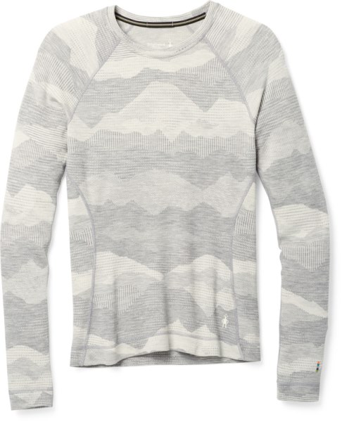 Capa Base De La Tripulación De Lana Merino Térmica Clásica Smartwool Mountain Scape Top Mujer Rei Co-op