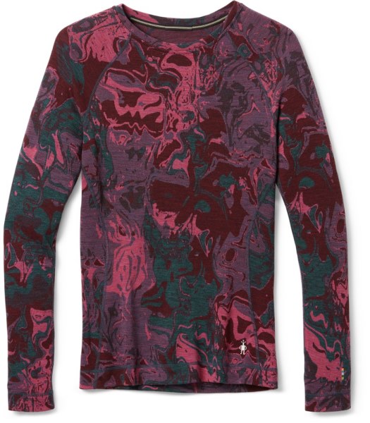 Camiseta Interior Técnica Smartwool Classic Thermal Merino Crew Top Mujer Azul Rei Co-op