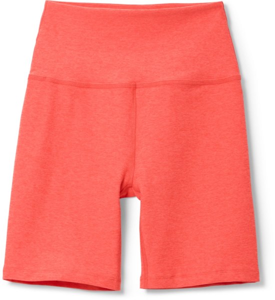 Shorts Biker De Talle Alto Con Tinte Espacial Fresh Coral Beyond Yoga Mujer Rei Co-op