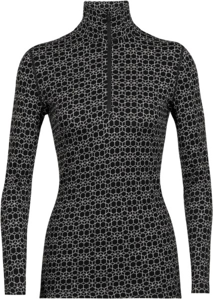 Camiseta Interior Con Media Cremallera Icebreaker 250 Vertex Mujer Negro Rei Co-op