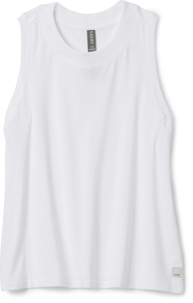 Camiseta Sin Mangas Vuori Energy Crop Mujer Rei Co-op Blanco