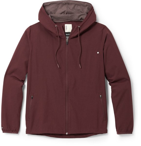 Vuori Outdoor Trainer Chaqueta Exterior Mujer Rei Co-op Ruby ​​textura De Lino