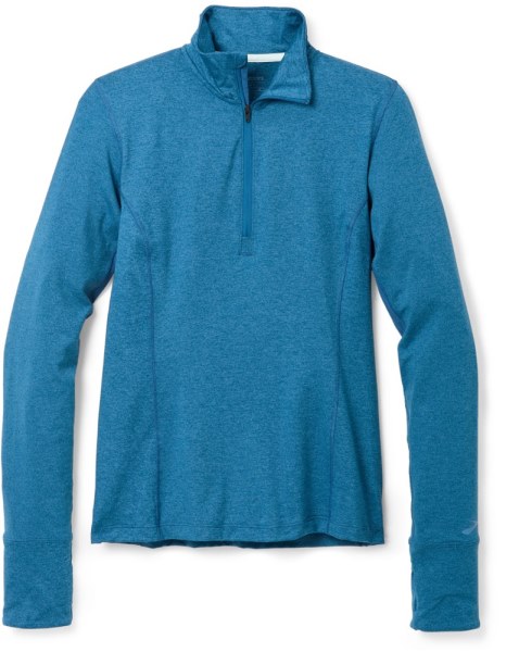 Azul Camiseta De Running Con Media Cremallera Dash De Brooks Mujer Rei Co-op