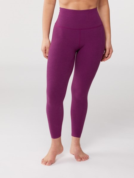 Rei Co-op Yoga Spacedye Atrapado En Los Leggings Midi De Talle Alto 7/8 Mujeres Boysenberry