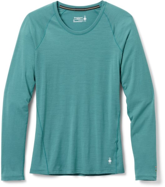 Azul Camiseta Interior De Manga Larga De Lana Merina Clásica Smartwool Co-op De Rei Para Todas Las Estaciones Mujer Tops