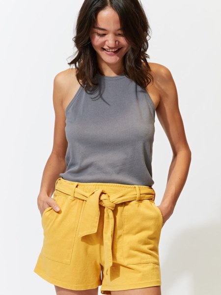 Pantalones Cortos Con Lazada En La Parte Delantera Tamara De Threads 4 Thought De Rei Co-op Mujer Pollen